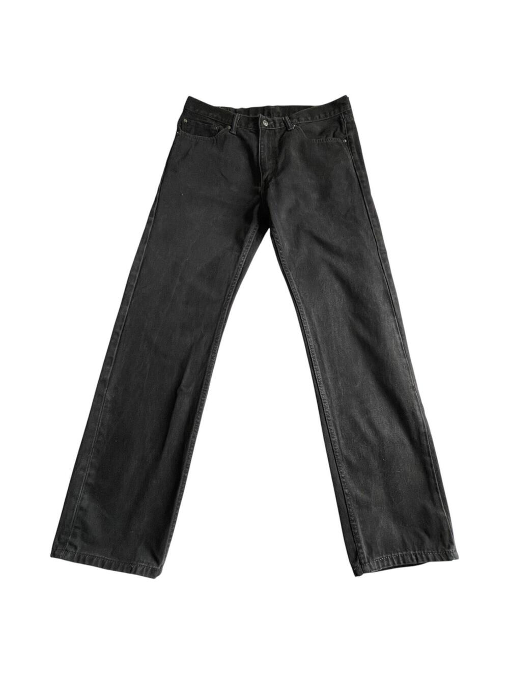 Levi’s 505 Relaxed Fit Black Jeans 38x34 Classic CLEAN!